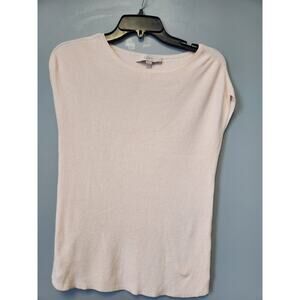 NWOT Loft Knit Sweater Tank Vest Sleeveless Blush Pink XS